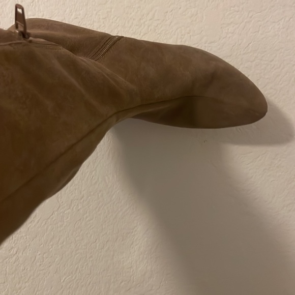 Mid calf suede wedge sole society boots size 8 - Picture 8 of 9